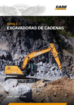 Catalogo CASE CX130E CX160E CX180E